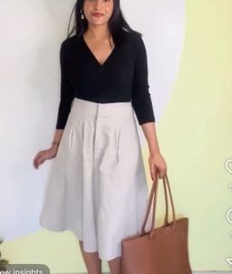 ZARA beautiful A-line skirt🌸