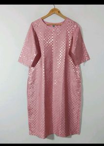 Janasya Pink Kurta Set