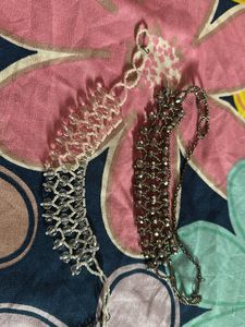 Sparkling Grey Beaded Choker Necklace