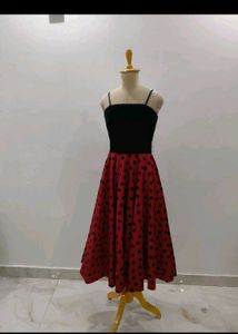 Diwali 🎇 Sale Retro Polka Dot Swing Dress
