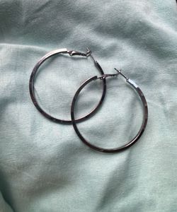 NEW Silver Hoop Earrings