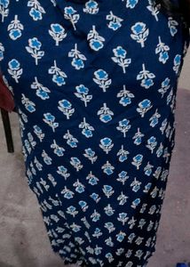 Blue Printed Dress