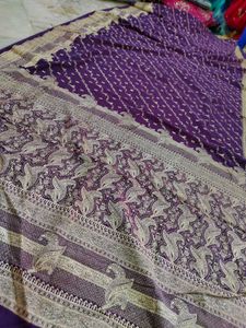 Amazing 🤩 Purple Saree 🔥