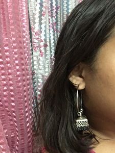 Mirror Jhumka Earrings