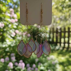 Floral Dangle Drop Earrings