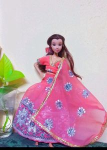 Two Barbie Dolls in Indian Dresses🩵💕