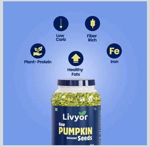 Livyor Raw Pumpkin Seeds for eating - 400gm (B)