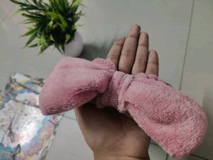 Pink Bow Headband