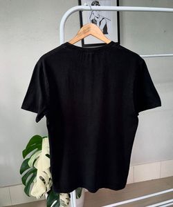Gucci Black Guccighost Print Cotton Crew Neck Tshi