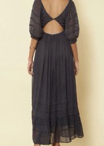 Label Ritu Kumar Anthra Grey CutOut Maxi