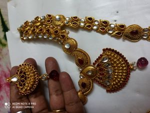 Gold Bridal JewellerySet,Hair Accessories Of17pcs