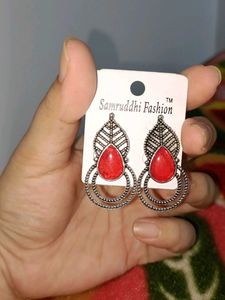 Red Stone Earrings