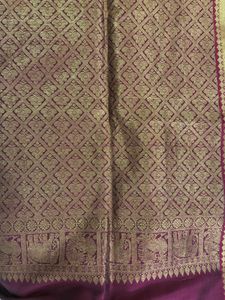 Pure Kanchi Silk Saree With Blouse