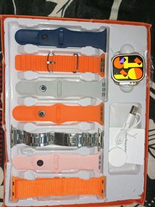 Smart Watch with Interchangeable Bands 7 In 1