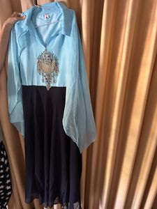 Embroidered Gown Dress