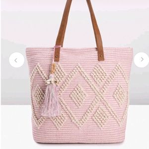 Anouk Pink Aesthetic Desi Tote Side Bag