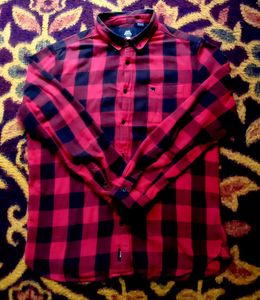 Red &amp; Black Plaid Flannel Shirt