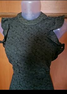 20 Dresses Green Lace Dress