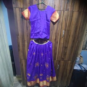 Traditional Silk lehenga😍 (Pattu pavadai)