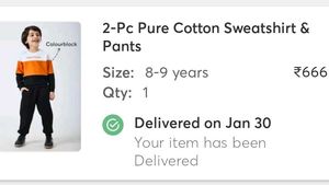 Boy's Colourblock Sweatshirt &amp; Pants