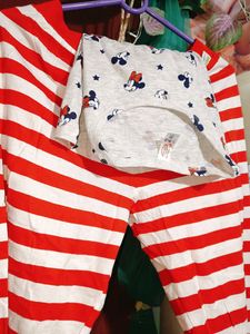 Micky Mouse Night Suit Set