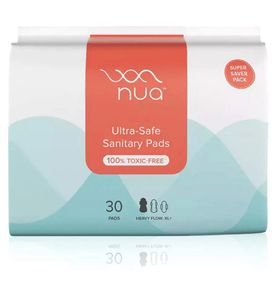 Nua Ultra-Safe Sanitary Pads - 30 Count