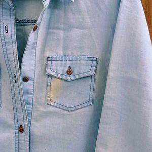 🛍️ Light Blue Denim Shirt ⭐⭐⭐⭐