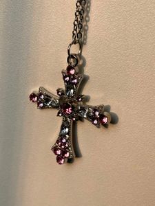 Barbiecore Cross Necklace🩰