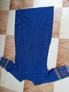 Blue Cotton Kurta Festive