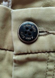 Beige Casual Pants