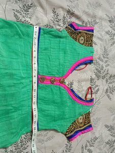 Gorgeous Green Embroidered Anarkali