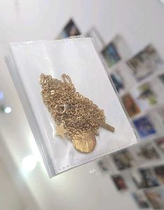 Gold 3 Layered Charm Necklace