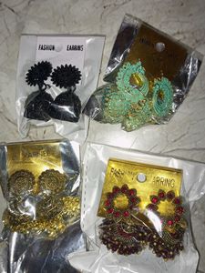 Women earring colourful