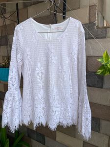 Lace Bell Sleeve Top