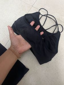Black Desginer Bralet Combo