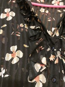 SHEER BLACK TOP ON SALe