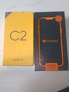 Realme C2 + Ovantica phone empty box