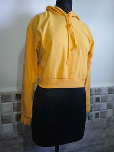 H&amp;M Yellow  Hoodie Size S/M