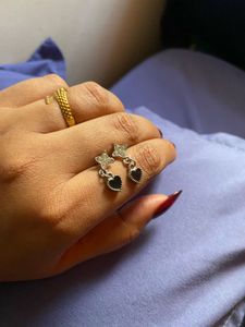 Star &amp; Heart Dangle Earrings