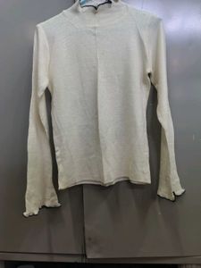White Long Sleeve Top