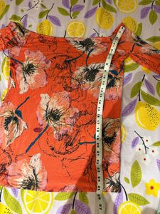 Floral Print Bell Sleeve Top