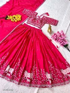 Pink lehenga Choli