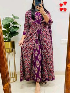 Anarkali Kurti with Bottom and Dupatta