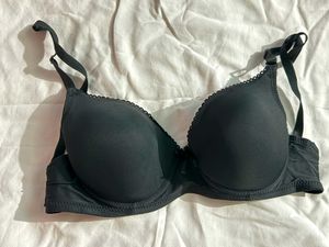 Black Bra with scalloped trim