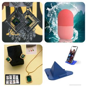 mobile stand, Ice roller, 1peacock Earring, 1set
