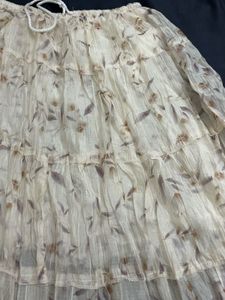 Floral Print Ethnic Skirt