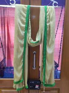 Ethnic Gown With Dupatta And Peticoat