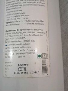 Richfeel Scalp Oil &amp; Shampoo