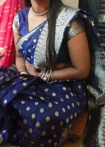 Elegant Blue Banarasi Saree