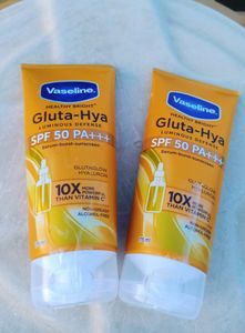 2 Pack ❤️ Vaseline Gluta-Hya Sunscreen 🌞
